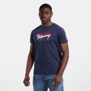 Tommy Hilfiger NWT Retro Vintage Style Graphic Tee Shirt Size Medium